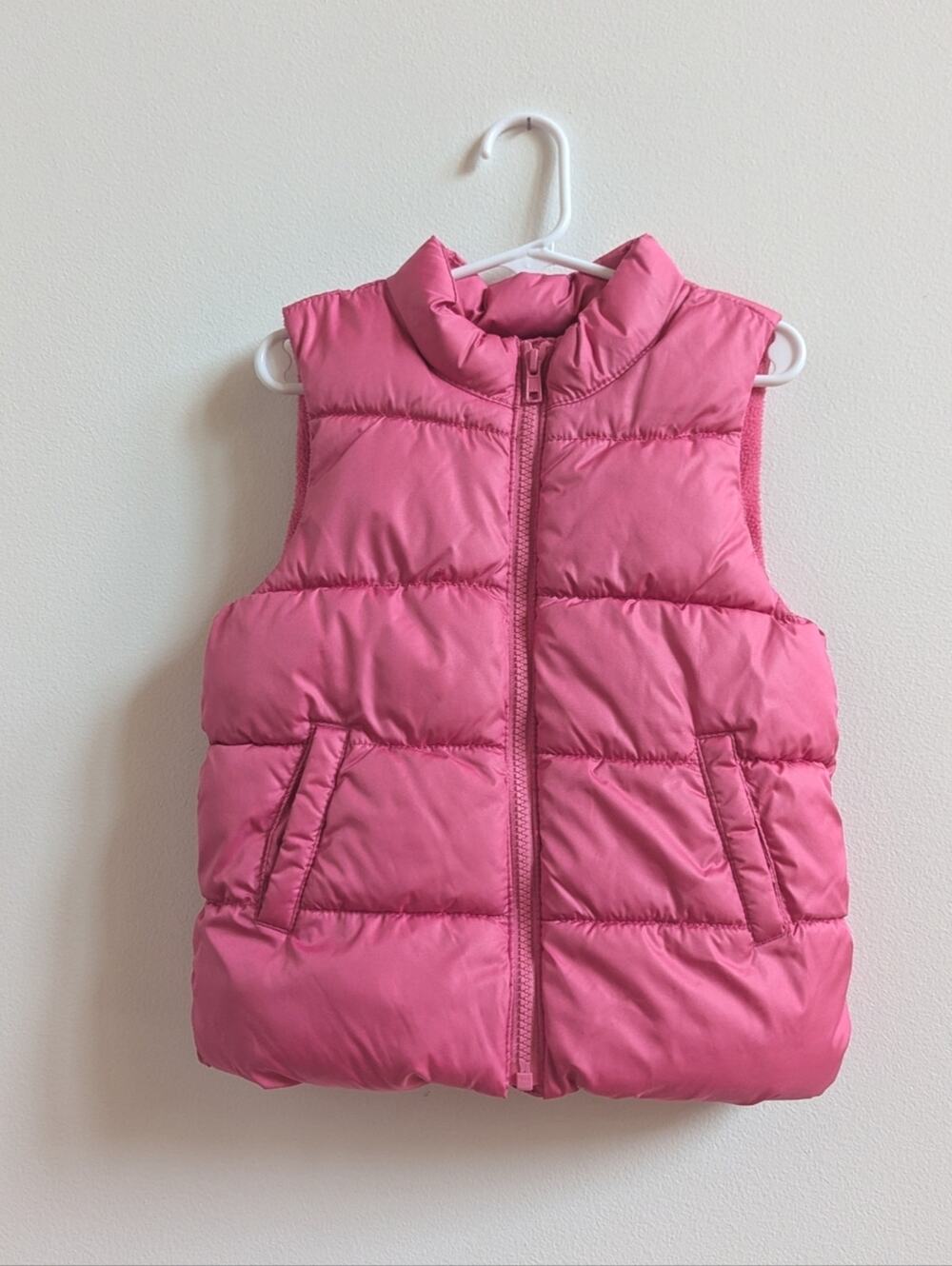 Old Navy Frost Free Pink Puffer Vest 5T Girls Winter
